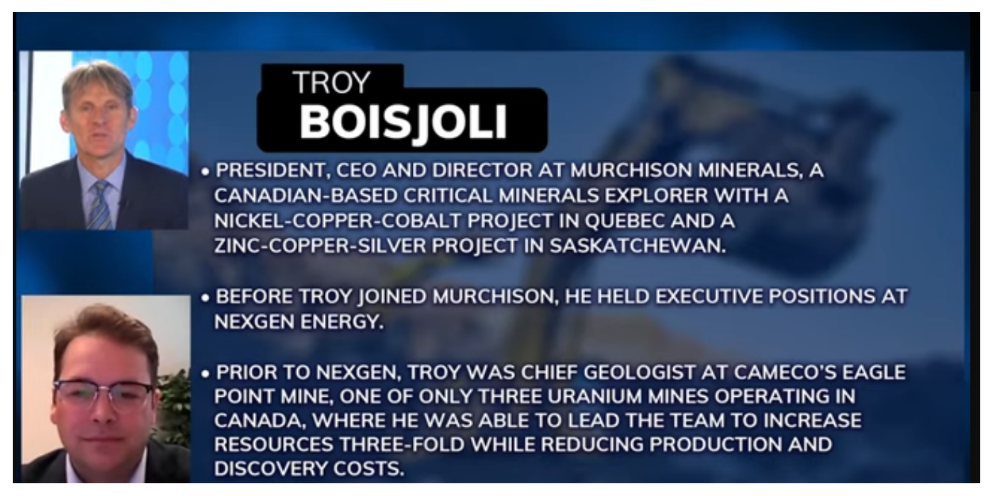 Murchinson Minerals Troy Boisjoli Interview