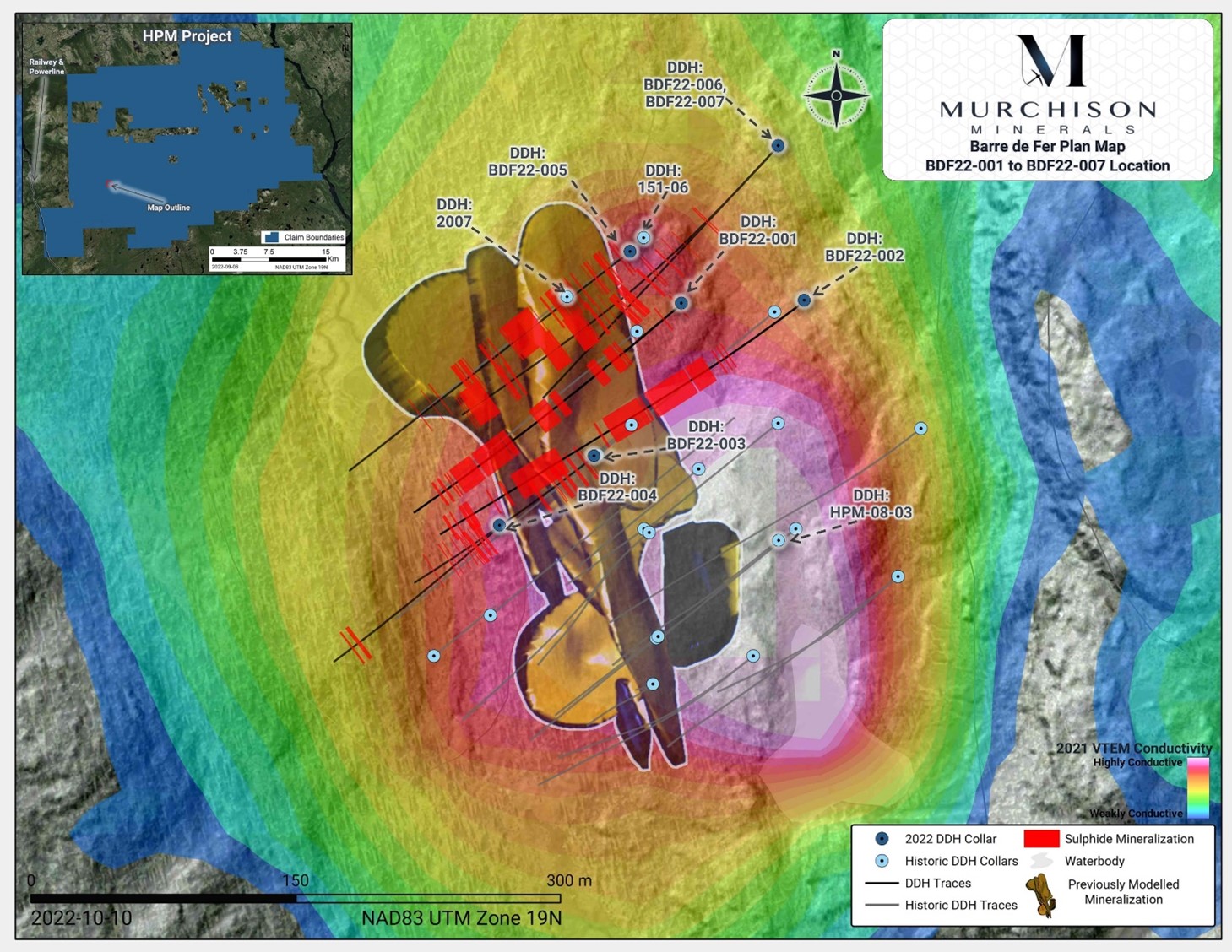 Murchison Minerals Location map of Barre de Fer Fig 3