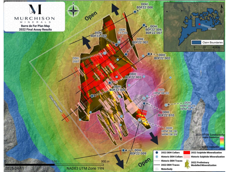 Murchison Minerals HPM Project Drillholes